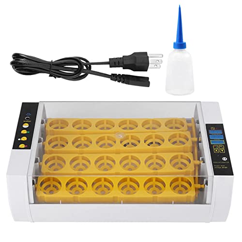 24 Egg Digital Incubator with Automatic Turner, LED Humidity Display for Chicken Duck Goose Bird Hatching
