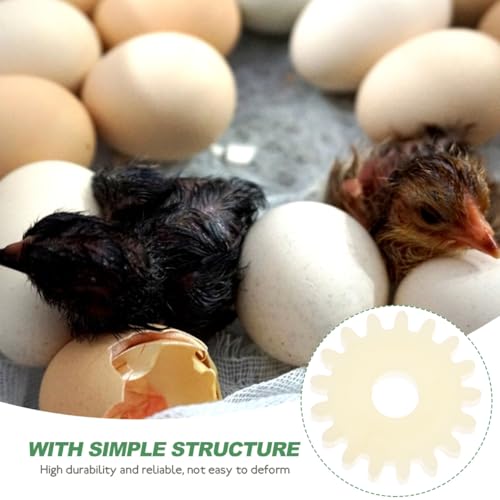 Abaodam 10pcs Incubator Gear for Turning Engine Reversible Gear Wheels Essential Incubator Accessories for Chickens and Quails Easy Installation Low Noise Farming Equipment
