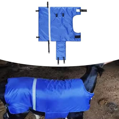 Calf-Warming Clothing, Calf-Warming Blanket, Windproof Oxford, Keeping Calves Warm, Accessories, Blue Jacket, L Cottons - color: L Cottons