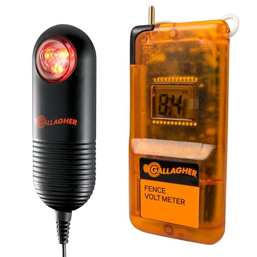 Gallagher Fence Tester + Live Fence Indicator Bundle | Includes Digital Volt Reader & Flashing Fence Monitor | Check Voltage On Demand & Monitor Fence Status at a Glance | Fast Troubleshooting Kit