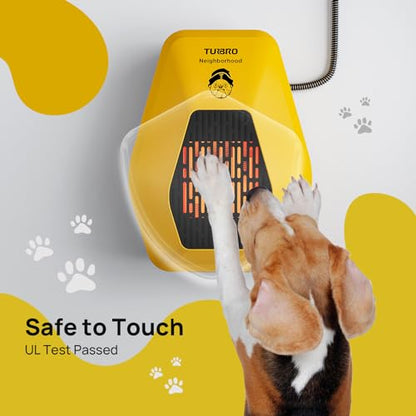 TURBRO Neighborhood DH800A Dog House Heater 800W, Wall Mount, 10ft Anti Bite Cord, Waterproof Control, Overheat Protection, Electric Warmer for Hound Kennel Cat Cage Chicken Coop, UL Test Passed - size: 800W