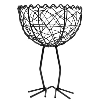 Luxshiny Wire Fruit Basket Storage Organizer for Kitchen Counter Multi-purpose Sundries Basket for Fruits Vegetables and More Design for Everyday Use