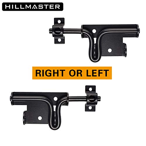 Slide Bolt Gate Latch for Wooden Fence Outdoor Gate Latch Lock with Padlock Hole, Heavy Duty Sliding Fence Door Lock, Black Barrel Bolt Latches for Wood Vinyl Fence,Gate Hardware for Barn Shed,3 Pack - size: 3 Pack