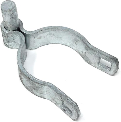 Chain Link Gate Post Hinge - Heavy Duty Pressed Steel - Includes Carriage Bolts & Nuts (Galvanized Steel, 2-7/8") - color: Galvanized Steel, size: 2 Inch - 7/8 Inch