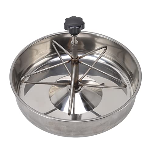 Piglets Feeding Trough, Stainless Steel Pig Feed Trough, Farm Animal Poultry Livestock Feeding Tool for Goat, Duck, Sheep, Piglets, Chicken (Large) - size: Large