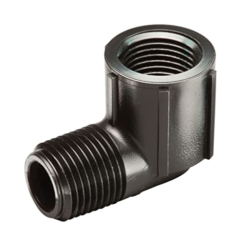 Rain Bird SWGS050S EZ Pipe Elbow Fitting, 1/2" Female Pipe Thread x 1/2" Male Pipe Thread, 1-Pack - size: 1 Pack, style: 1/2" MNPT x 1/2" FNPT Elbow