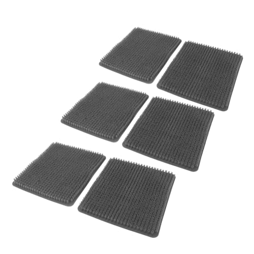 Aramox 6 Pack Washable Chicken Nesting Pads, Breathable Reusable Nesting Box Liners for Laying Hens, with PE Material for Chicken Coop Poultry Boxes (Gray) - color: Gray