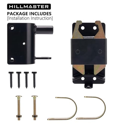 HILLMASTER Heavy Duty 2 Way Farm Gate Latch, Two Way Fence Gate Latch for Metal Gates Livestock Cattle Gate Latches Gate Hardware for Horse Corrals, Ranches(Screws and Instructions Included) - size: 1 Pack
