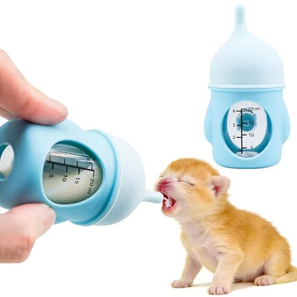 Puppy Bottles for Nursing，Kitten Bottles for Nursing，Pet Feeding Bottle，(Blue- 20ml) - color: Blue