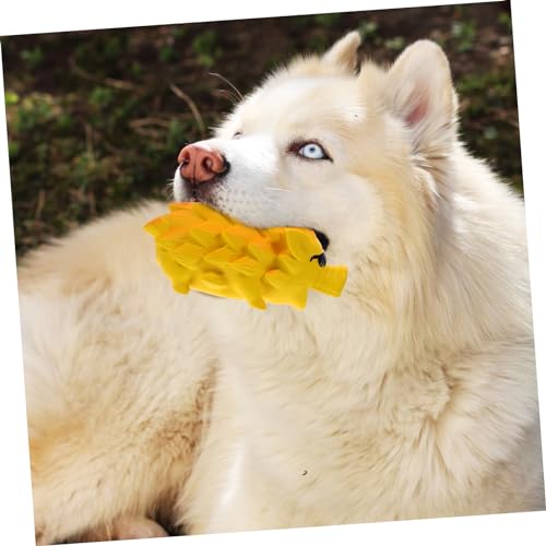 Abaodam Latex Pig Shaped Dog Chew for Puppies Interactive Teeth Grinding Plaything Safe Squeaky Pet for Large Dogs Teeth Cleaning