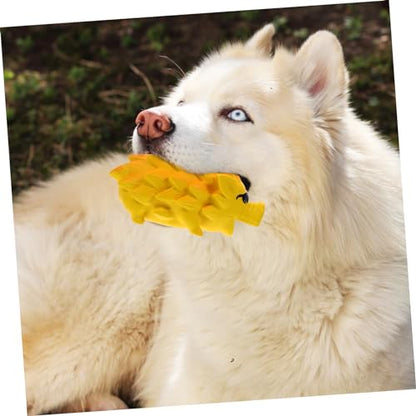 Abaodam Latex Pig Shaped Dog Chew for Puppies Interactive Teeth Grinding Plaything Safe Squeaky Pet for Large Dogs Teeth Cleaning
