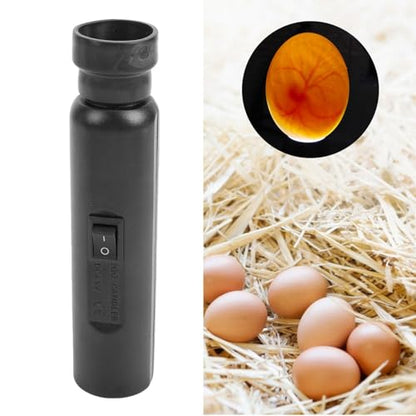 LED Egg Candler Light Tester, Bright Cool Light, Safe Non Heat Design Plastic Material for Monitoring Eggs Development
