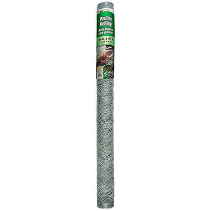YARDGARD 2 Inch Poultry Netting, Chicken Wire Fence, 20 Gauge Galvanized Steel, Rabbit Fencing, Bird Enclosures, Garden Protection and Plant Support, 36 Inches x 50 Feet - size: 36 Inches x 50 Feet