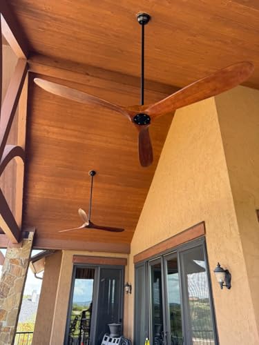 ABZ 24 Inch Ceiling Fan Downrod Accessories with Extended Cord, 2 FT Downrod for Ceiling Fan Not Threaded (Black) - size: 24 INCH