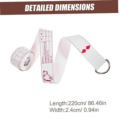 BESPORTBLE Cattle Show Supplies Horse Tape Measure Weight for Farm Use Accurate Animal Identification