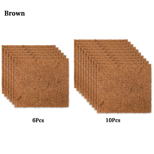 Chicken Nest Pad, 33 x 33 cm Washable Plastic Chicken Nest Box Liner,Chicken Nest Box,Chicken Nest Box Plastic Mat, Chicken Coop Bedding Liners Mat Laying Hen Nesting Box Pads for Hen Laying(6pcs) - color: 6pcs