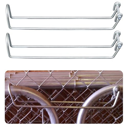 Old-School/Over Throw Wire Arm Top/Gate Latch Chain Link/Double Driveway, Overall Length 13.5" Fit for Residential Gate Frames Constructed of Either 1-1/8" OD/1-3/8" OD Tube, 2Pcs - color: 2 Pcs