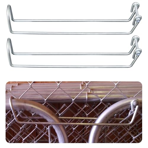Old-School/Over Throw Wire Arm Top/Gate Latch Chain Link/Double Driveway, Overall Length 13.5" Fit for Residential Gate Frames Constructed of Either 1-1/8" OD/1-3/8" OD Tube, 2Pcs - color: 2 Pcs