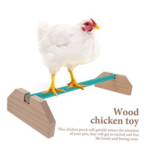 BESPORTBLE Chick Wooden Stick Chicken Roosting Perch Bird Stand Parrot Perch Chicken Supplies Safe Comfortable Roost