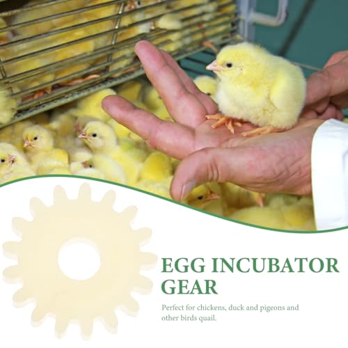 Abaodam 10pcs Incubator Gear for Turning Engine Reversible Gear Wheels Essential Incubator Accessories for Chickens and Quails Easy Installation Low Noise Farming Equipment