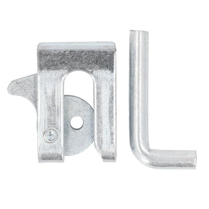 5 Sets Pig Fence Gate Latch,Heavy Duty Galvanized Steel Plate Farm Gate Door Buckle Secure Locking Mechanism for Farrowing Bed Pig Enclosure (Wall Thickness 3.5mm)