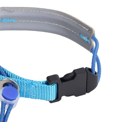ZJchao Reflective Cycling Leg Bands Adjustable Ankle Straps with Stable Buckles for Riding Night Safety PU Leather Blue