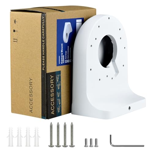 VALUCAM203W Waterproof Aluminum Wall Mount Bracket for Dome Turret Camera Turret Camera VC-EDI04EG1-IA IPC-HDBW2441E-S IPC-HDBW2841R-ZS IPC-HDBW2449E-S-IL IPC-HDW2841TM-S IPC-HDW2841T-S IPC-EB5541-AS