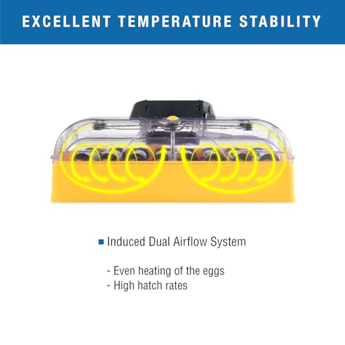 Brinsea Ovation 56 Advance Egg Incubator with Humidity Display, Automatic Egg Turning, Precision Controls, Temperature Alarms for Hatching 56 Chicken, Duck, and Other Bird Eggs - size: 56 Eggs