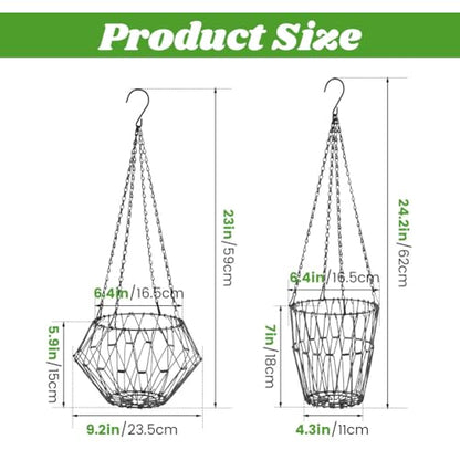 Hanging Chicken Feeder, 9.2 inches Large Poultry Vegetable Fruits Feeder Basket with 4Pcs Hanging Stainless Chain, Veggie Treat Ball for Chicken,Hens,Duck,Rabbit Coop(Size:1pc) - size: 1pc
