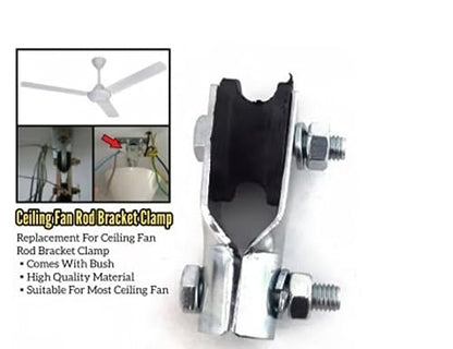 Ceiling Fan Pipe Clip/Bush, Fan Accessories Fan Clamp/Ceiling Fan Wall Mount Hook Bracket Hammock