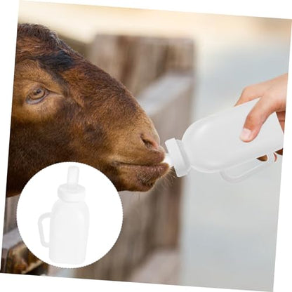 Livestock Nursing Bottle for and Goats Feeding Kit with Tough Pacifier for Newborn Reusable and Easy to Clean