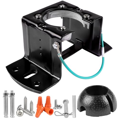 Universal Ceiling Fan Mounting Bracket Kit with Hanger Ball - 2.0mm Heavy Duty Steel Mount for 1" Downrods & 4" Boxes, Flat & Low Slope Ceilings (≤10°), NOT for Hugger Fans - size: Complete installation kit