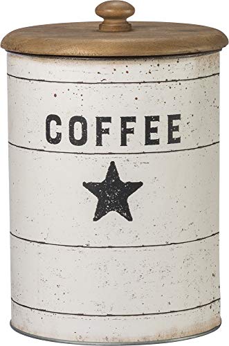 Primitives by Kathy 39060 Farmhouse Tin Canisters, Sugar/Coffee/Flour