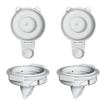 4PC Upgraded M9 Breast Pump Replacement Part, Including 2pcs Duckbill Valve and 2pcs Double-Layed Diaphragms for Momcozy Upgraded Mobile Flow | Upgraded M9, Valve, Diaphragms, 4PC Gray - size: Gray 2pcs Valves+2pcs Diaphragm