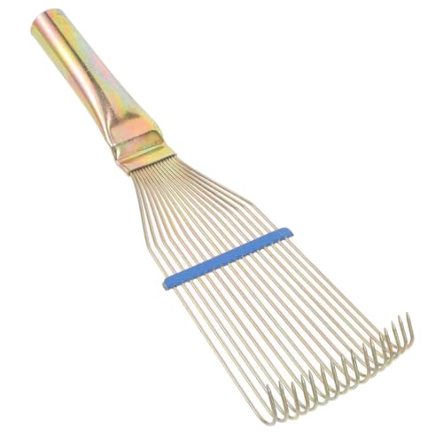 Toyvian Wire Grooming Brush Cattle Sheep Goats Efficient Shedding Tool for Animal Hair Cleaning Rake for Wet Dry Use