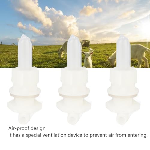 9PCS Livestock Feeding Nipples, Small Animal Milk Drink Nipples Soft Nipples for Bottles for Goats and Cheeps