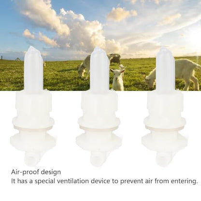 9PCS Livestock Feeding Nipples, Small Animal Milk Drink Nipples Soft Nipples for Bottles for Goats and Cheeps