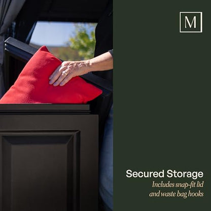 Mayne Berkshire Multi-Purpose Storage Bin - 20in x 20in x 38in - 45 Gallons of Storage Capacity - Polyethylene (4835-B)