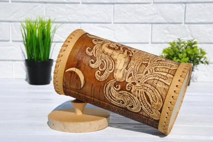 STP GOODS Birch Bark Container, Storage, Kitchen, Money to the House | 4.9х3.1-inch, Humpbacked Horse - color: Humpbacked Horse