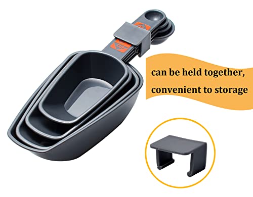 Comtim 4-in-1 Dog Food Scoop Set - 1 Cup, 1/2 Cup, 1/3 Cup, 1/4 Cup Pet Food Measuring Cup for Dog Cat