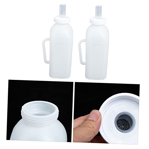 BESPORTBLE 2L Calf Nursing Bottle 4-Pound Feeder Handle Silicone Calf Milk Bottle for Animal Feeding