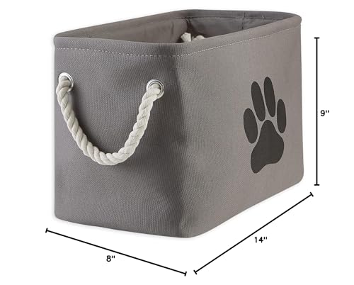 Bone Dry Pet Storage Collection Collapsible Bin, Small Rectangle, Gray - color: Gray, size: Small Rectangle
