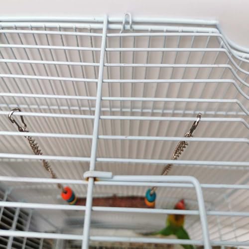 Bird Perch Toy, Natural Wooden Stand for Chick, Handmade Chicken Coop Swing for Training, Chicken Coop Accessories for Lovebird, Conure, Cockatiel, Parrot, Hens,Bird (L) - size: L