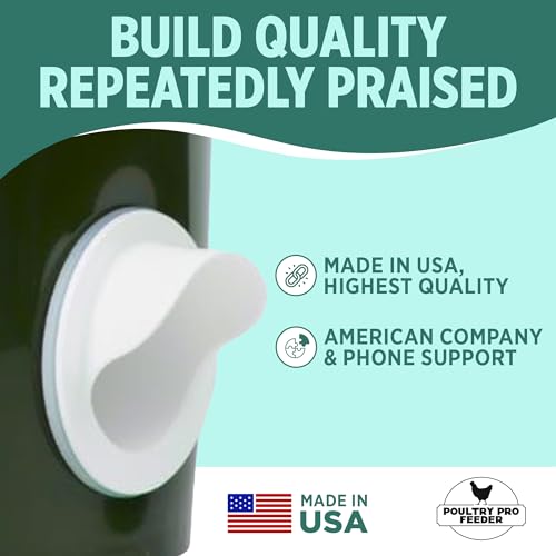 The Original Poultry Pro DIY Chicken Feeder Kit - As seen on Shark Tank, 3 Ports, Waterproof Seal Bushings & Hole Saw, Poultry Feed, Use for Buckets, Barrels, Bins & Troughs (Bucket Not Included) - style: Original Feeder 3 Pack