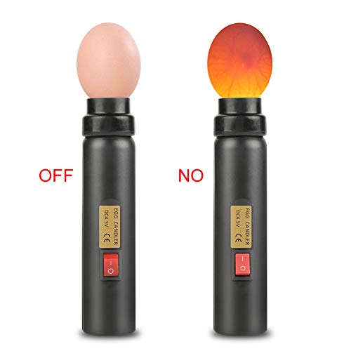 Yosoo LED Light Egg Candler Tester Auto Mini Lighting Brooder Hatcher Incubator for Experiment Exclusive of Eggs Quails