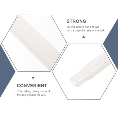 NUOBESTY Silicone Milking Tube for Electric and Manual Milking Machines Food Grade for Dairy Cows and Sheep for Farm Use