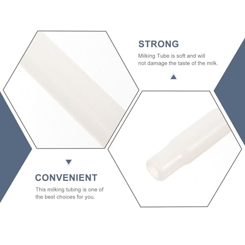 Didiseaon Silicone Milking Tube Food Grade Tubing for Dairy Cow and Sheep Milking Machine Accessories Long Flexible Milk Tube Hose for Farm Milking Equipment