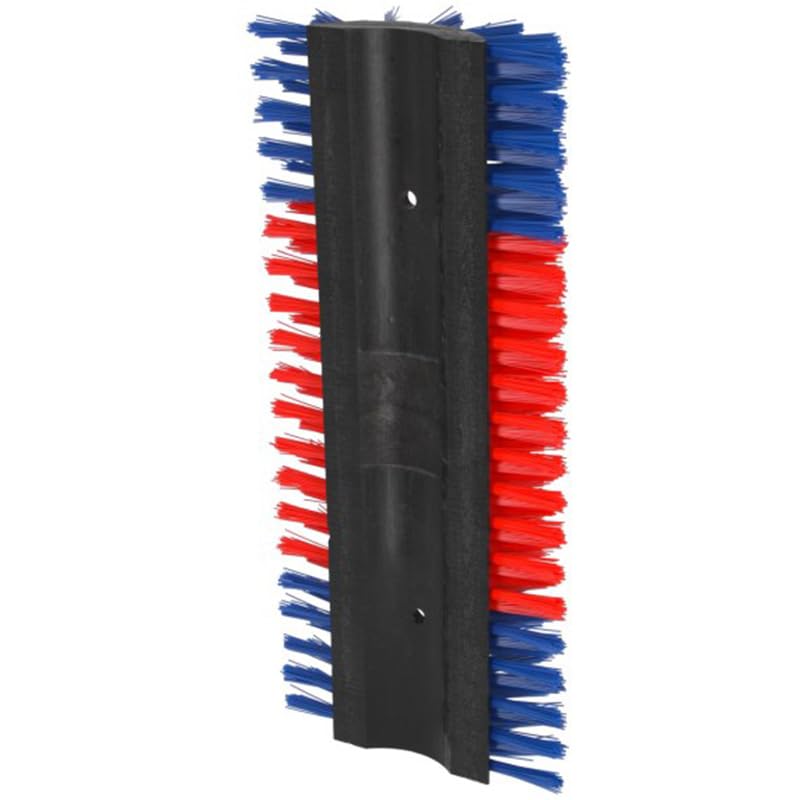 Premier 1 Scratch Brushes for Cattle, Sheep, Goats, Horses & Other Livestock | Durable 2" Stiff Bristles Built to Last | Easily Mounts with Hardware Included (Red/Blue - Large) - style: Red/Blue - Large
