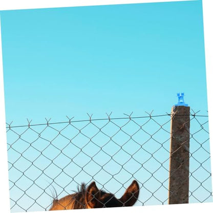 Balacoo 10Pcs Line Insulators for Electric Fence Material for Livestock and People Farm and Pasture Accessories Electric Fence Post Insulators