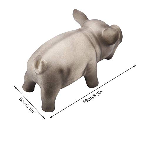 Zerodis Dog Chew Toy,Indestructible Dog Toothbrush Stick Squeaky Dog Toy Cute Pig Grunting Squeak Pet Chew Toys(Black)